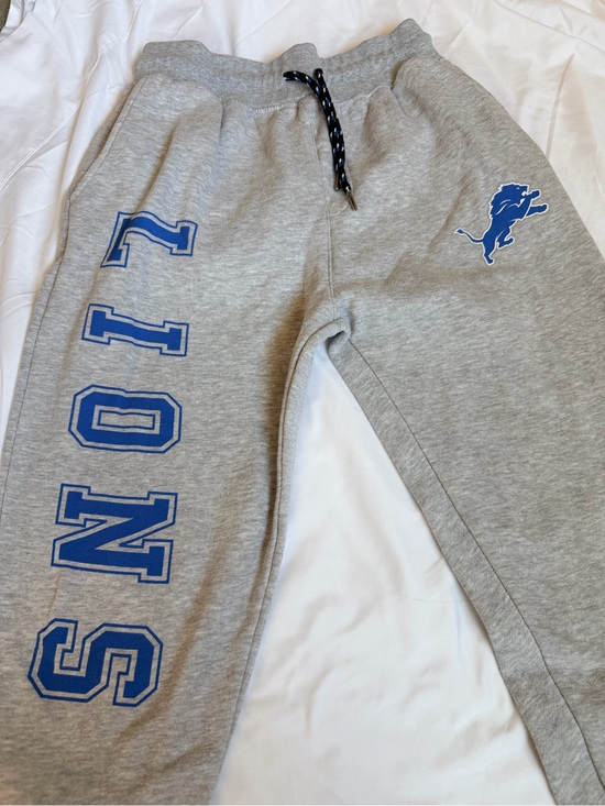 NFL Other - NFL Gray Sweatpants with Blue Lions & Side Team Name